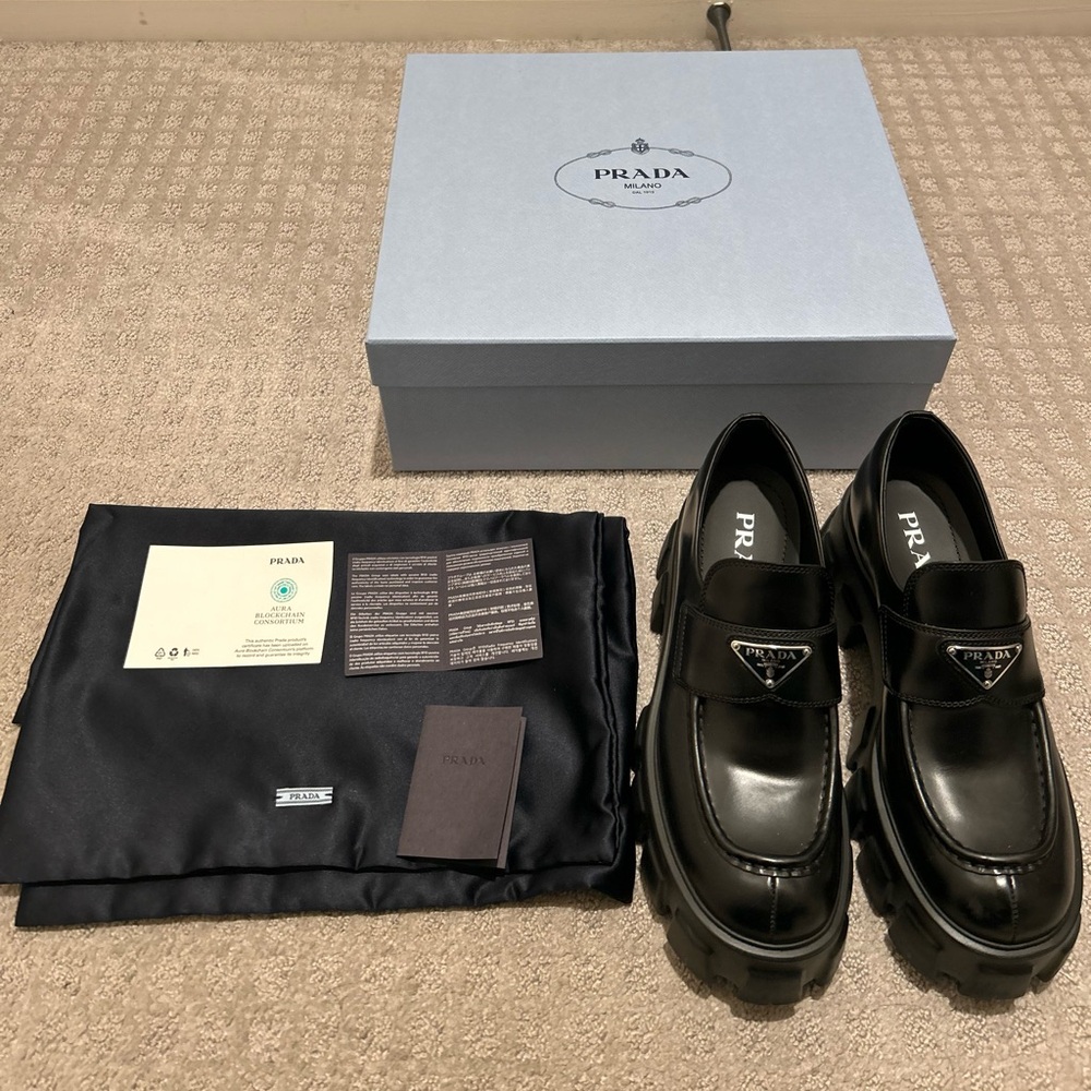 Prada Monolith loafers